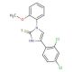 4-(2,4-Dichloro-phenyl)-1-(2-methoxy-phenyl)-1H-imidazole-2-thiol - chemical structure image