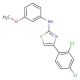 [4-(2,4-Dichloro-phenyl)-thiazol-2-yl]-(3-methoxy-phenyl)-amine - chemical structure image