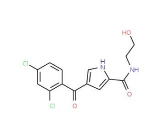 4-(2,4-Dichlorobenzoyl)-N-(2-hydroxyethyl)-1H-pyrrole-2-carboxamide - chemical structure image