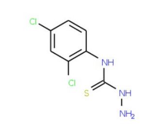 4-(2,4-Dichlorophenyl)-3-thiosemicarbazide (CAS 13124-11-3) - chemical structure image