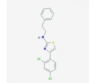 4-(2,4-dichlorophenyl)-N-(2-phenylethyl)-1,3-thiazol-2-amine - chemical structure image