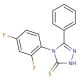4-(2,4-Difluoro-phenyl)-5-phenyl-4H-[1,2,4]triazole-3-thiol - chemical structure image