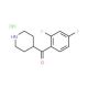 4-(2,4-Difluorobenzoyl)piperidine HCl (CAS 106266-04-0) - chemical structure image