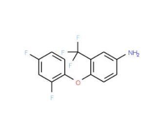 4-(2,4-Difluorophenoxy)-3-(trifluoromethyl)aniline - chemical structure image