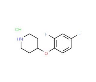 4-(2,4-Difluorophenoxy)piperidine hydrochloride - chemical structure image