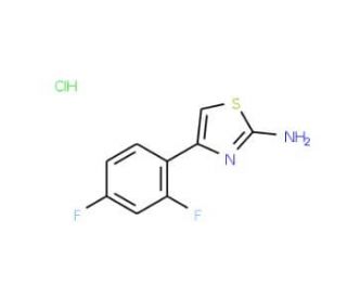 4-(2,4-Difluorophenyl)-1,3-thiazol-2-aminehydrochloride - chemical structure image