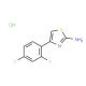 4-(2,4-Difluorophenyl)-1,3-thiazol-2-aminehydrochloride - chemical structure image