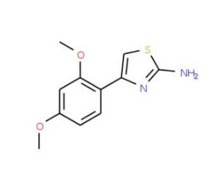 4-(2,4-Dimethoxy-phenyl)-thiazol-2-ylamine (CAS 23111-45-7) - chemical structure image