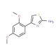 4-(2,4-Dimethoxy-phenyl)-thiazol-2-ylamine (CAS 23111-45-7) - chemical structure image