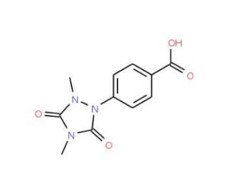 4-(2,4-dimethyl-3,5-dioxo-1,2,4-triazolidin-1-yl)benzoic acid - chemical structure image