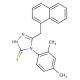 4-(2,4-Dimethyl-phenyl)-5-naphthalen-1-ylmethyl-4H-[1,2,4]triazole-3-thiol - chemical structure image