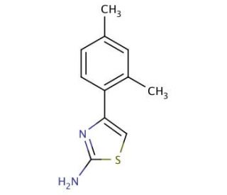 4-(2,4-Dimethyl-phenyl)-thiazol-2-ylamine (CAS 247225-31-6) - chemical structure image