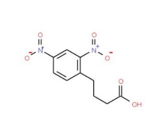 4-(2,4-Dinitrophenyl)butanoic acid (CAS 52120-49-7) - chemical structure image