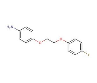 4-[2-(4-Fluoro-phenoxy)-ethoxy]-phenylamine - chemical structure image