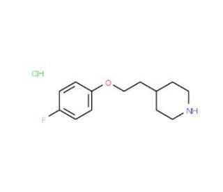 4-[2-(4-Fluorophenoxy)ethyl]piperidine hydrochloride - chemical structure image
