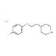 4-[2-(4-Fluorophenoxy)ethyl]piperidine hydrochloride - chemical structure image