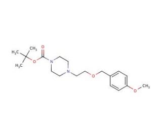 4-[2-(4-Methoxy-benzyloxy)-ethyl]-piperazine-1-carboxylic acid tert-butyl ester - chemical structure image