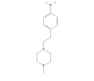 4-[2-(4-methylpiperazin-1-yl)ethyl]aniline - chemical structure image