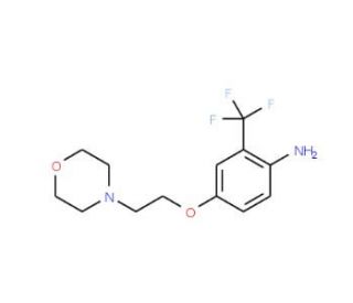 4-[2-(4-Morpholinyl)ethoxy]-2-(trifluoromethyl)-phenylamine - chemical structure image