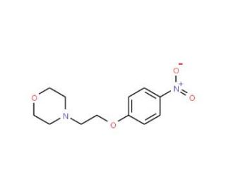 4-[2-(4-Nitrophenoxy)ethyl]morpholine (CAS 65300-53-0) - chemical structure image
