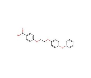 4-[2-(4-phenoxyphenoxy)ethoxy]benzoic acid (CAS 929975-44-0) - chemical structure image