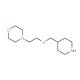 4-[2-(4-Piperidinylmethoxy)ethyl]morpholine - chemical structure image