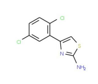 4-(2,5-Dichloro-phenyl)-thiazol-2-ylamine (CAS 68301-45-1) - chemical structure image
