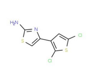 4-(2,5-Dichloro-thiophen-3-yl)-thiazol-2-ylamine - chemical structure image