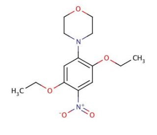 4-(2,5-Diethoxy-4-nitrophenyl)morpholine (CAS 86-16-8) - chemical structure image