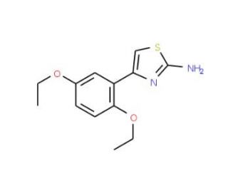 4-(2,5-diethoxyphenyl)-1,3-thiazol-2-amine (CAS 112434-78-3) - chemical structure image