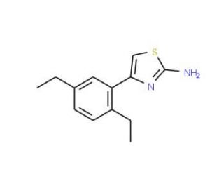 4-(2,5-diethylphenyl)-1,3-thiazol-2-amine - chemical structure image