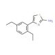 4-(2,5-diethylphenyl)-1,3-thiazol-2-amine - chemical structure image