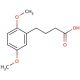4-(2,5-Dimethoxyphenyl)butyric acid (CAS 1083-11-0) - chemical structure image