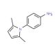 4-(2,5-dimethyl-1H-pyrrol-1-yl)aniline (CAS 60176-19-4) - chemical structure image