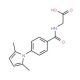 {[4-(2,5-dimethyl-1H-pyrrol-1-yl)benzoyl]amino}acetic acid - chemical structure image