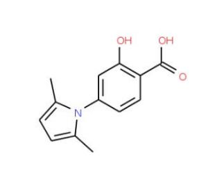 4-(2,5-Dimethyl-pyrrol-1-yl)-2-hydroxy-benzoic acid (CAS 5987-00-8) - chemical structure image