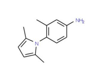 4-(2,5-Dimethyl-pyrrol-1-yl)-3-methyl-phenylamine (CAS 797806-96-3) - chemical structure image