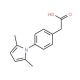 [4-(2,5-Dimethyl-pyrrol-1-yl)-phenyl]-acetic acid (CAS 26165-63-9) - chemical structure image