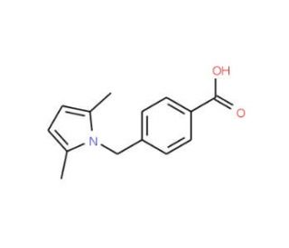 4-(2,5-Dimethyl-pyrrol-1-ylmethyl)-benzoic acid - chemical structure image