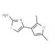 4-(2,5-dimethylfuran-3-yl)-1,3-thiazol-2-amine - chemical structure image