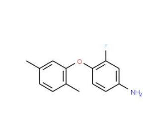 4-(2,5-Dimethylphenoxy)-3-fluoroaniline - chemical structure image