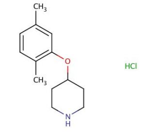 4-(2,5-Dimethylphenoxy)piperidine hydrochloride - chemical structure image