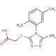 {[4-(2,5-dimethylphenyl)-5-methyl-4H-1,2,4-triazol-3-yl]thio}acetic acid - chemical structure image