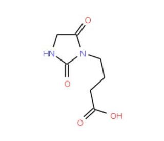 4-(2,5-Dioxo-imidazolidin-1-yl)-butyric acid - chemical structure image