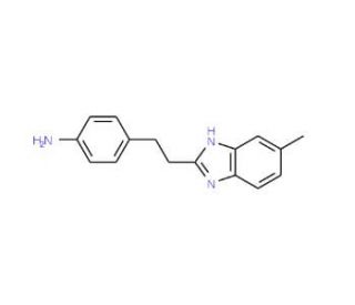 4-[2-(5-Methyl-1H-benzoimidazol-2-yl)-ethyl]-phenylamine - chemical structure image