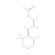 4-(2,6,6-Trimethyl-2-cyclohexen-1-ylidene)-2-acetoxybut-2-ene (CAS 61693-39-8) - chemical structure image