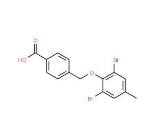 4-(2,6-Dibromo-4-methyl-phenoxymethyl)-benzoic acid - chemical structure image