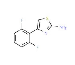 4-(2,6-difluorophenyl)-1,3-thiazol-2-amine - chemical structure image