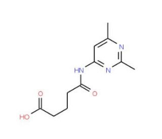 4-(2,6-Dimethyl-pyrimidin-4-ylcarbamoyl)-butyric acid - chemical structure image