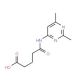 4-(2,6-Dimethyl-pyrimidin-4-ylcarbamoyl)-butyric acid - chemical structure image